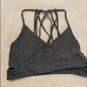 Electric Yoga charcoal sports bra, XL